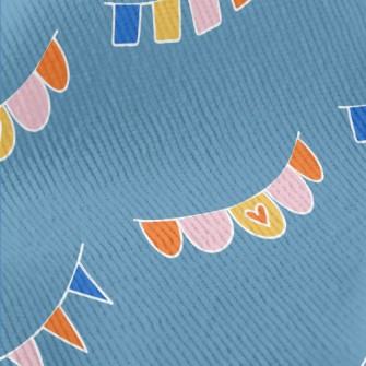Cute Bunting Decoration Standard Corduroy