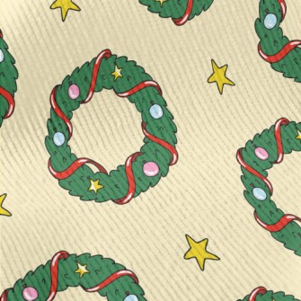 Christmas Wreath Decoration Standard Corduroy