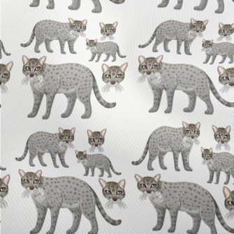 Cartoon Gray Fishing Cat Dobby