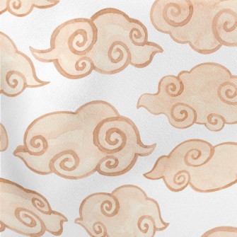 Chinese Cloud Painting Stretch Ponte