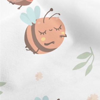 Cute Ladybug And Sunflower Micro Fleece