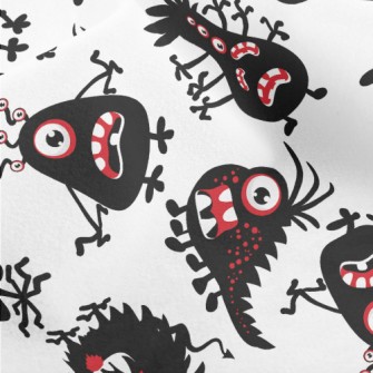 Funny Expression Monster Micro Fleece