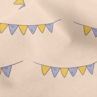 Hand Drawn Decorative Flags Micro Fleece