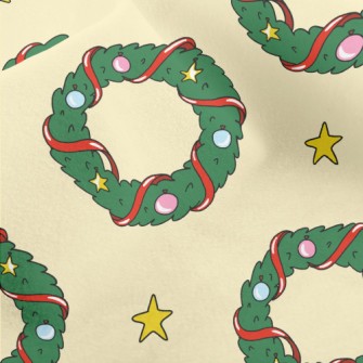 Christmas Wreath Decoration Micro Fleece