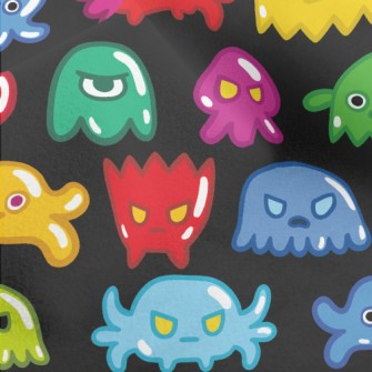 Colorful Jelly Monster Micro Fleece