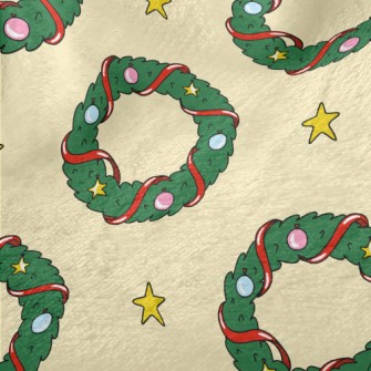 Christmas Wreath Decoration Minky