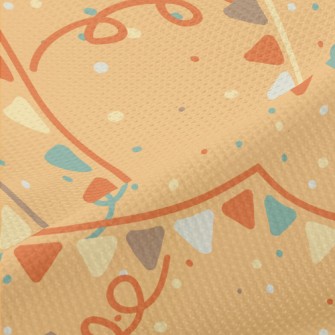 Hand Drawn Festive Decorations Piqué