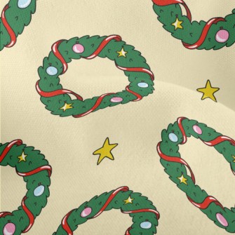 Christmas Wreath Decoration Lightweight Performance Linen