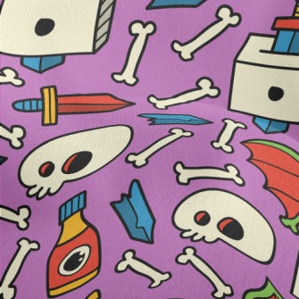 Funny Cartoon Graffiti Lightweight Performance Linen