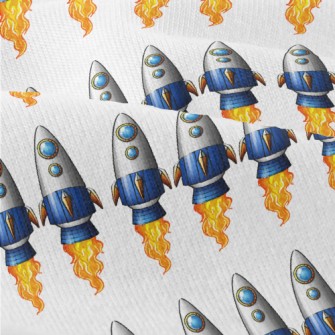 Cartoon Rocket Launch Modern Jersey