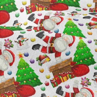 Santa Claus Climbing The Chimn Modern Jersey