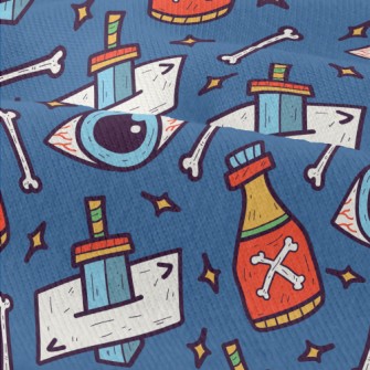 Hand Drawn Bone Doodle Modern Jersey