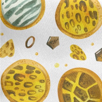 Animal Pattern Cookies Jersey Backed Fleece