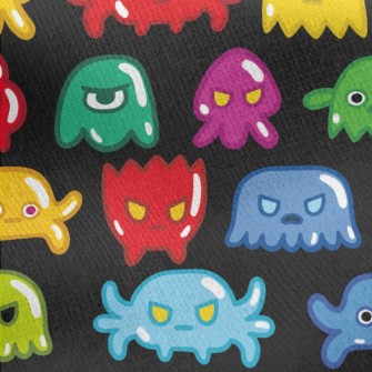 Colorful Jelly Monster Jersey Backed Fleece