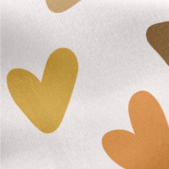 Colorful Graffiti Love Heart Jersey Backed Fleece