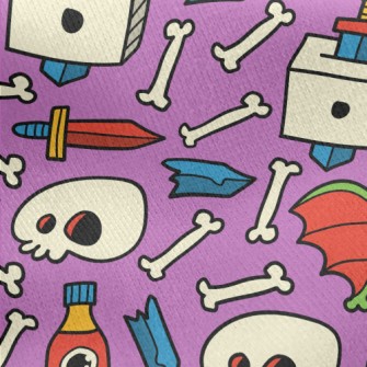 Funny Cartoon Graffiti Jersey Backed Fleece