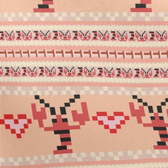 Pixel Style Lobster Pongee
