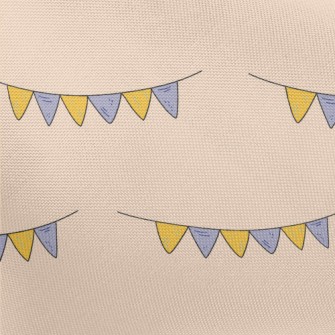 Hand Drawn Decorative Flags Pongee