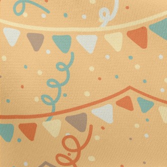 Hand Drawn Festive Decorations Pongee