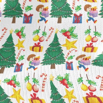 Happy Christmas Little Boy Stretch Jersey