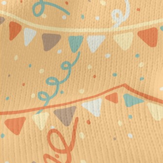 Hand Drawn Festive Decorations Stretch Jersey