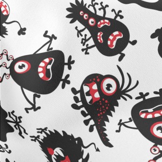 Funny Expression Monster Lightweight Cotton Poplin