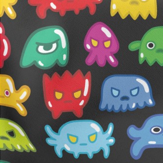 Colorful Jelly Monster Lightweight Cotton Poplin