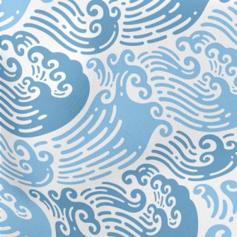 Ukiyoe Waves Lightweight Cotton Poplin