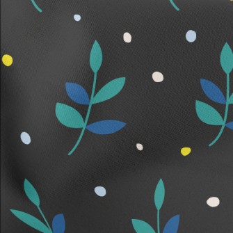 Cute Green Plants Lightweight Cotton Poplin