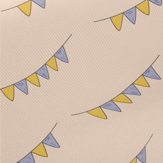 Hand Drawn Decorative Flags Midweight Cotton Poplin