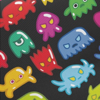 Colorful Jelly Monster Midweight Cotton Poplin