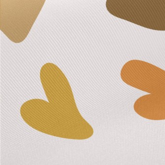 Colorful Graffiti Love Heart Midweight Cotton Poplin