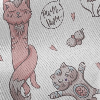 Stretching Kitten Standard Corduroy