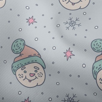 Snowman Head In Fur Hat Dobby