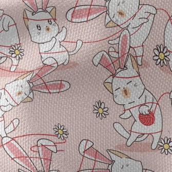 Woolen Tangled Kitten Waterproof Canvas