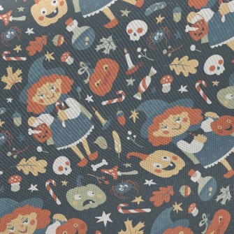 Evil Halloween Witch Twill