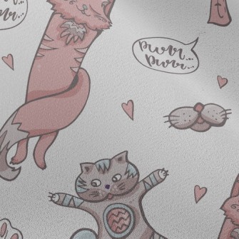 Stretching Kitten Chiffon