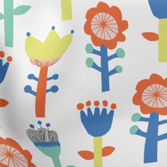 Fairy Forest Flowers Stretch Ponte