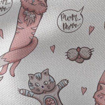 Stretching Kitten Waterproof Canvas