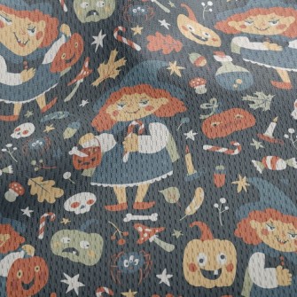 Evil Halloween Witch Athletic Mesh Flat Back