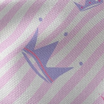 Striped Shiny Crown Waterproof Canvas