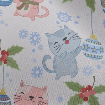 Kittens Celebrate Christmas Chiffon