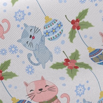 Kittens Celebrate Christmas Twill