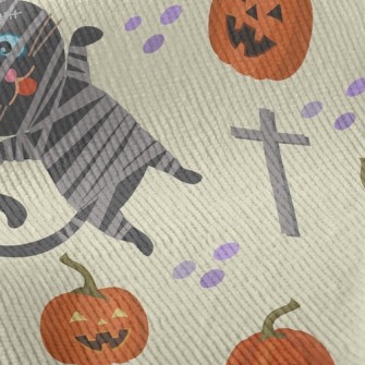 Black Cat And Halloween Pumpki Standard Corduroy
