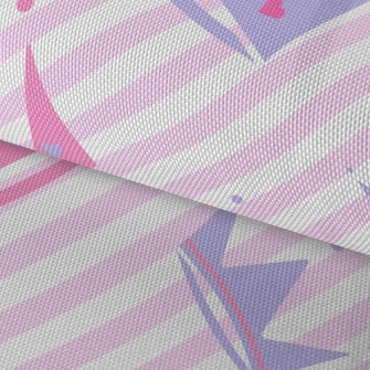 Striped Shiny Crown Waterproof Oxford