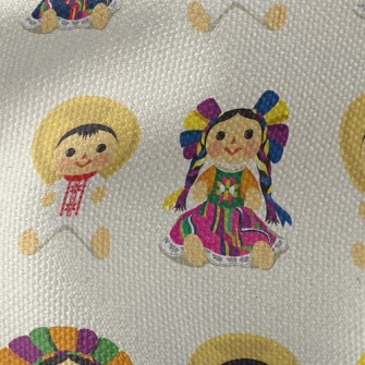 Mexican Traditional Doll Waterproof Canvas