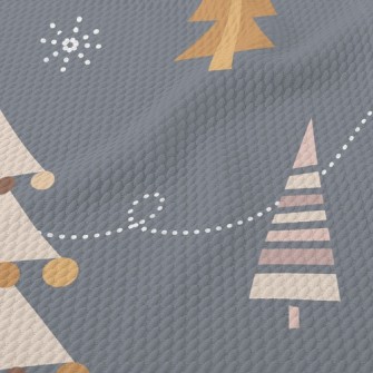 Nordic Style Christmas Tree Birdseye Piqué