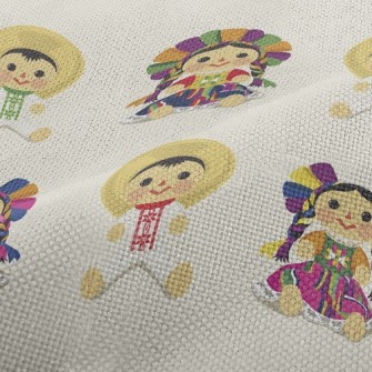Mexican Traditional Doll Performance Linen