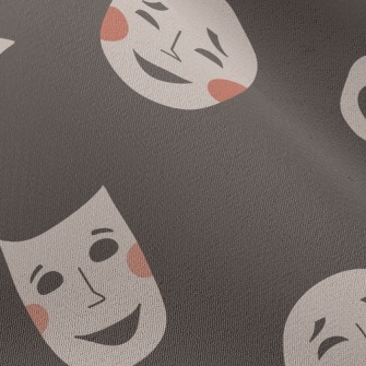 Weird Smiley Mask Chiffon
