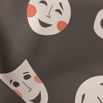 Weird Smiley Mask Stretch Ponte